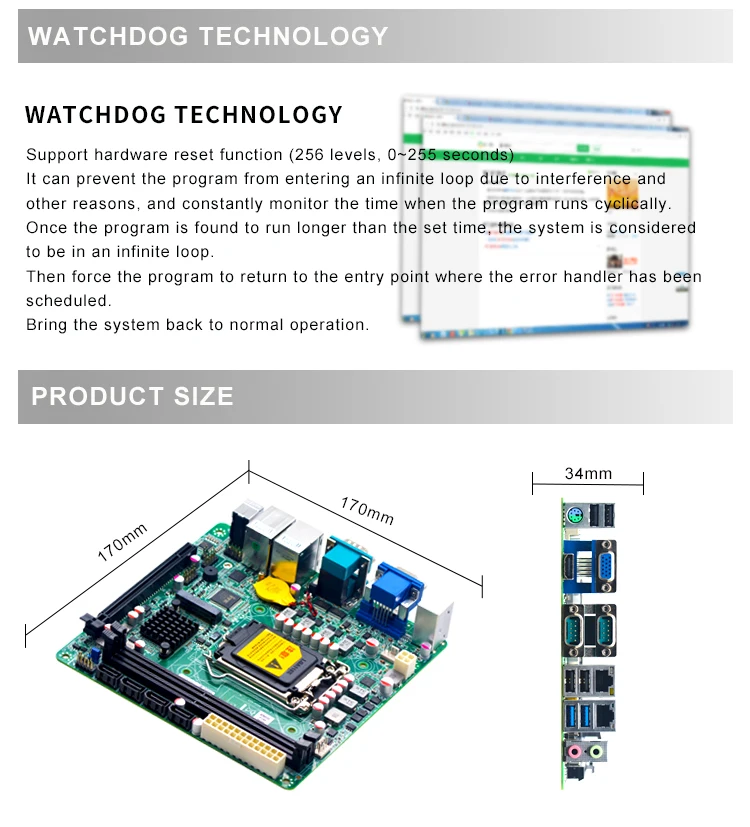 Coffee Lake Dual LAN 2 DDR4  4 SATA Ports PCIE Embedded Industrial Mini ITX Motherboard For POS Machine NAS Server