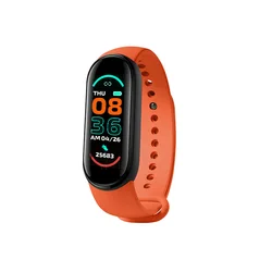 2021 new M6 Sport Smart Watch Men Watch Wristband Fitness Tracker Women Smartwatch Play Music Bracelet Smartband for Android iOS