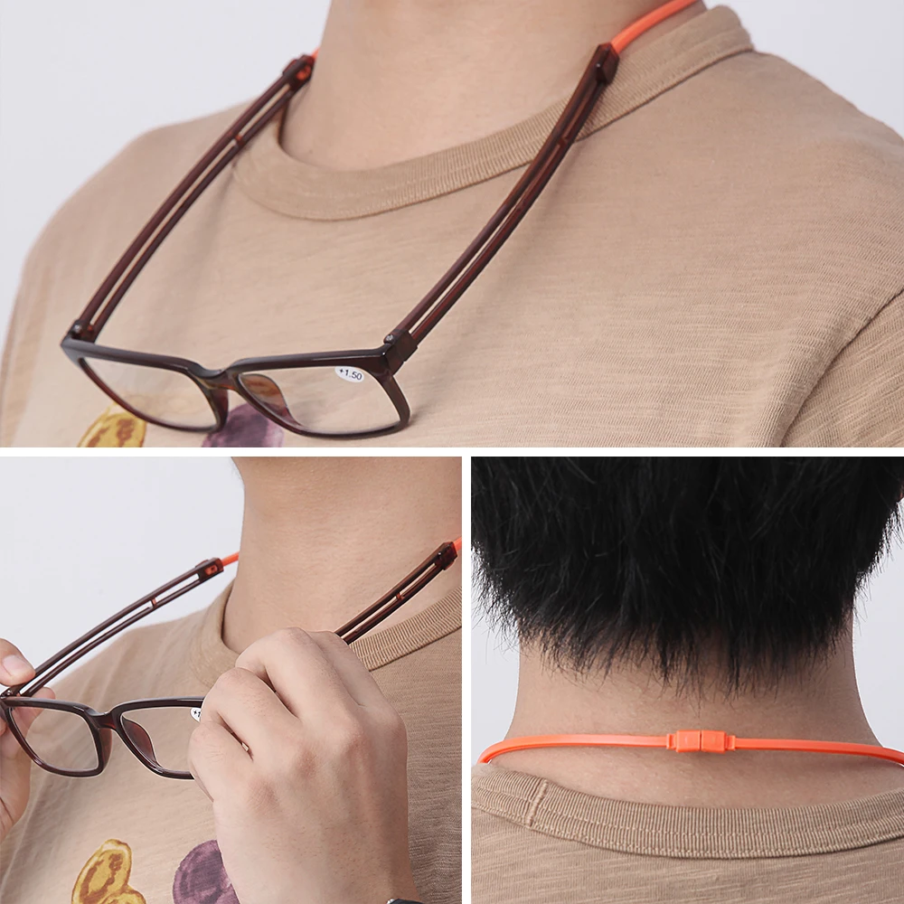 skyway oem odm 德国设计女性男士时尚可伸缩磁性悬挂脖子阅读眼镜