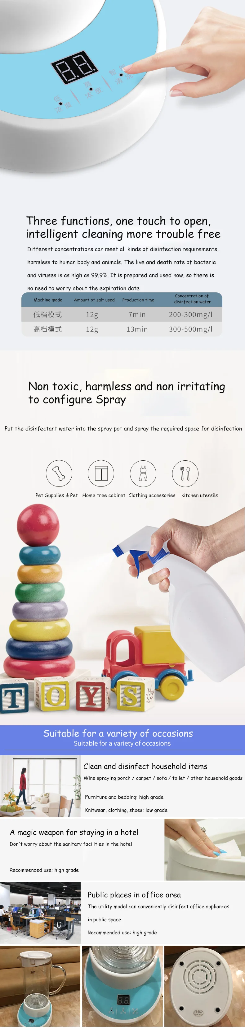 Maschine Sprayer Spray Flasche Fogger Wasser Generator Antiseptische