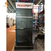 Metal Pegboard Rack For Hardware, Accessory Display Stand Shelf For Tool Shop With Light Box