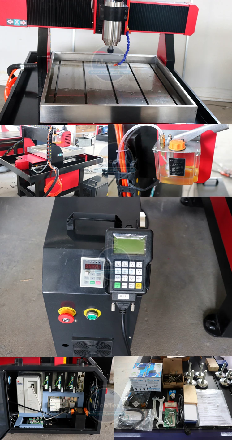 Heavy duty steel structure mould metal cnc router 3 axis cnc milling machine 4040 6060