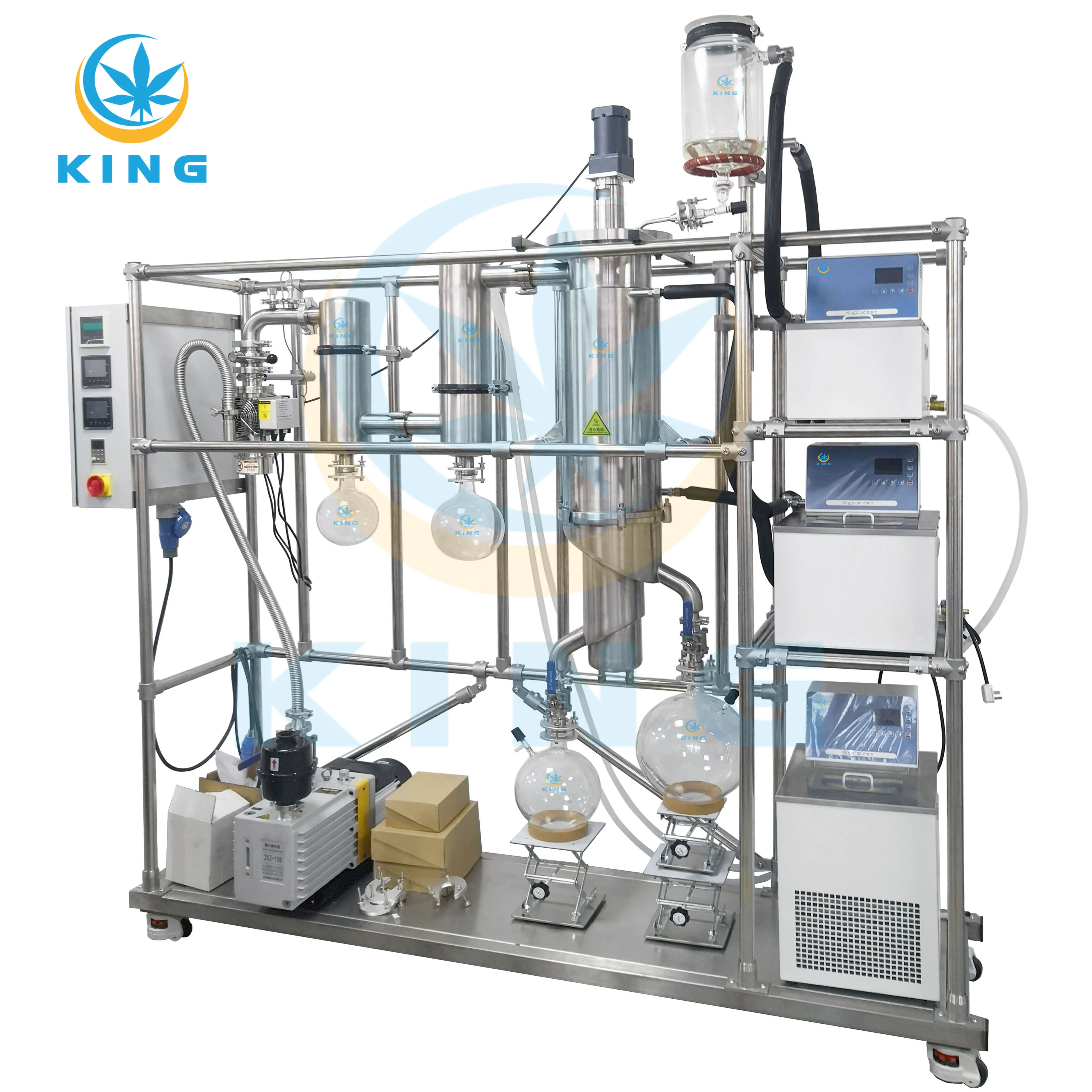 Molecular Distillation Industrial Spinning Band Distillation Gmd150 Distillation Machine For