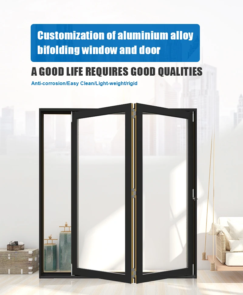 singapore aluminium glass folding balcony window door system