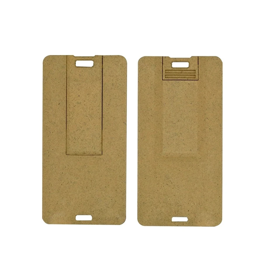 Eco-Friendly Green RoHs Paper Card Shape Wooden USB Flash Wood Flash Drive Wooden Pendrive - ANKUX.COM