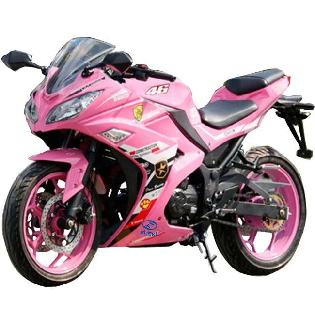 Girls pink motorbike fashion