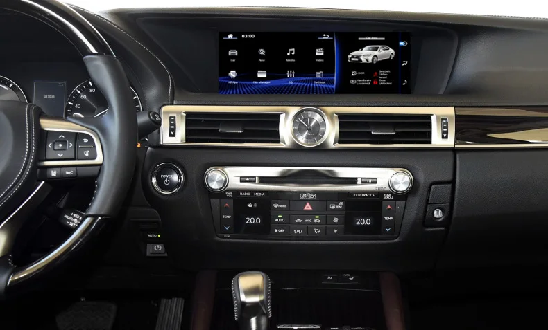 YZG 12.3 Inch 8 core Android 9.0 Carplay GPS DVD Player Touch Screen Multimedia Radio Navigation Used  for Lexus GS 2014-2017