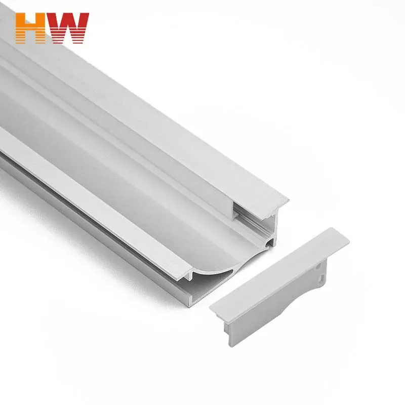 HW Manufacturer Custom Anodized Aluminium Frame Profiles For Led Display Strip Lights