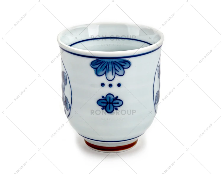 Hot Sale Low MOQ Japanese Style Restaurant Household Hotel Hand Painted Porcelain Milk Water Tea Cups Ceramic Mug Without Handle