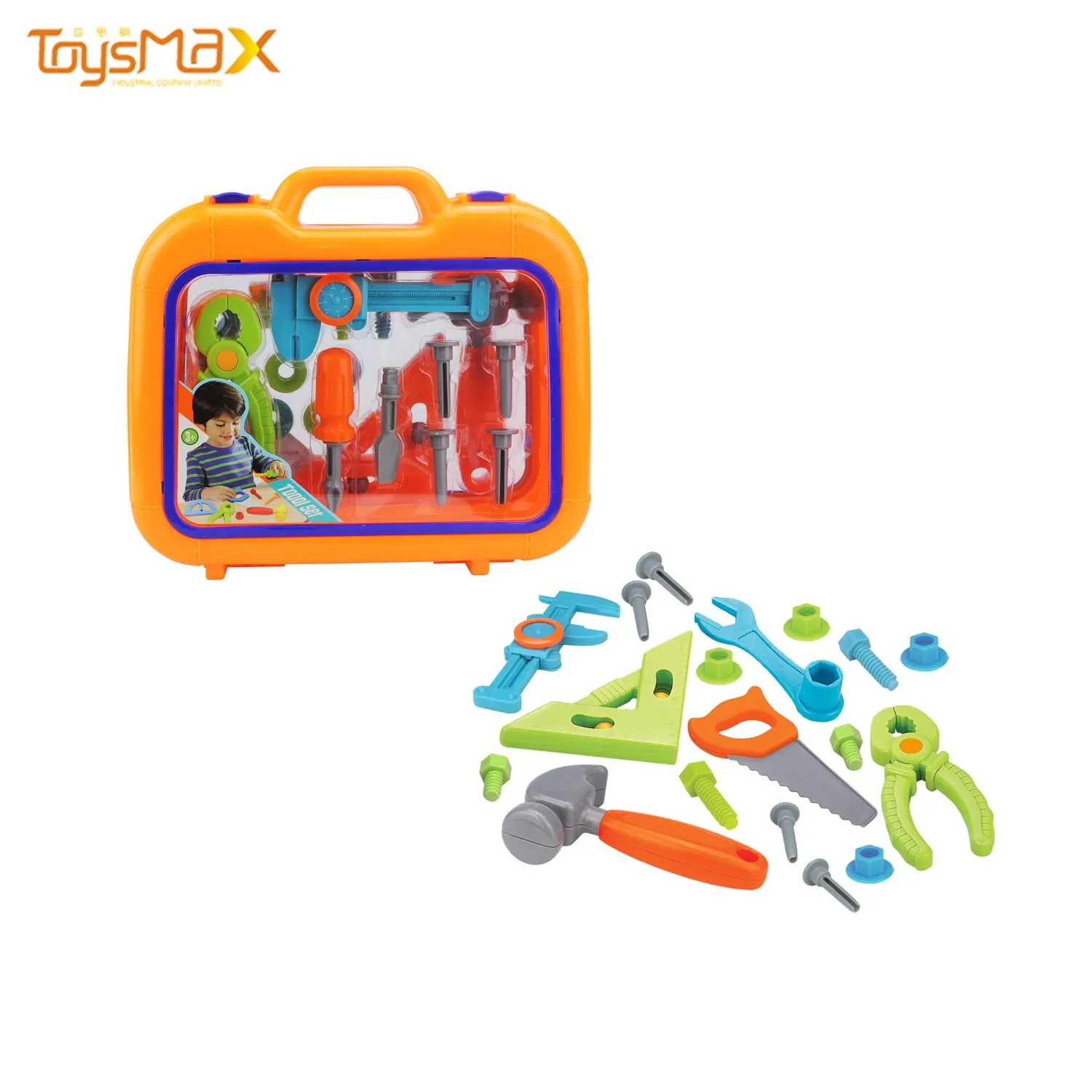 Kids Safely Plastic Tool Box Garden Tool Set   Toy For Pretend Game