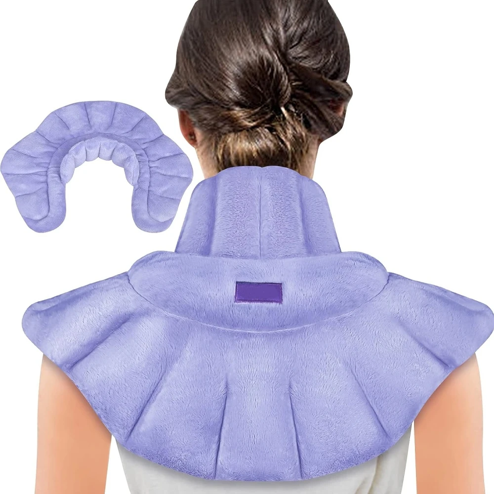 Microwave Heating Pad For Neck Shoulders And Back Pain Relief With Moist Heat Weighted Heated