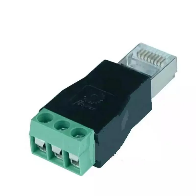 Rj45 To Rs485 Terminal 3 Pin Crimp Cable Connector Rj45 To Screw