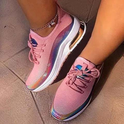 
Summer breathable women fashion fly-knit running cheap women INS sport casual shoes 