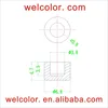 Silicone rubber protection caps cover For Electrode nozzle cutting machine accessories welding Gun mouth ID 3.8mm 3.8 4 4.0 5 mm