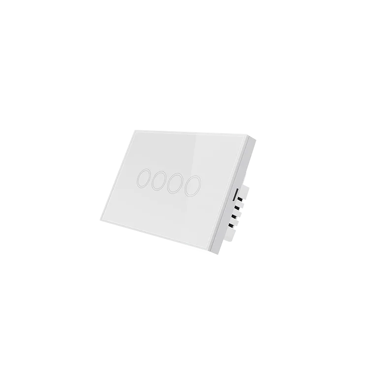 2020 US Standard Wifi 1/2/3 /4 Gang High Quality New Electrical Light Switch Smart Glass Panel Touch Switch