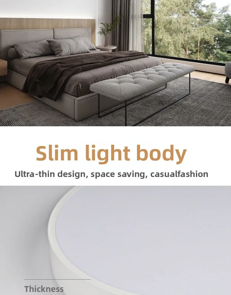 product modern led simple ceiling light iron base 4000k ip44 for living dining room balcony corridor home office decoration zhongshan-2