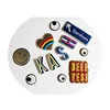 White hello kitty stickers round double sided stickers