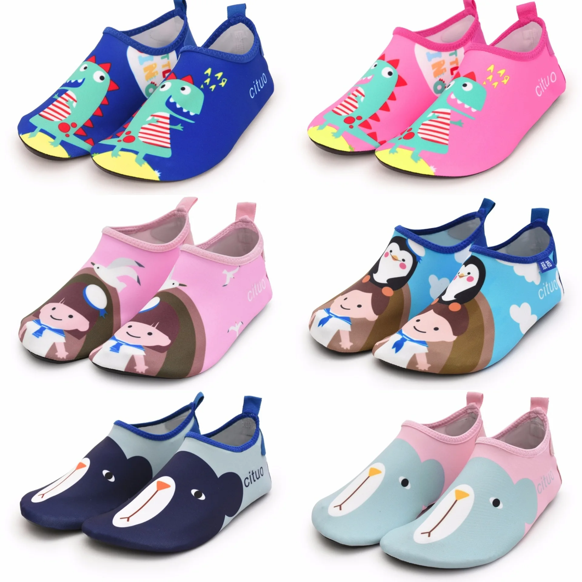 MEIDO Womens and Mens Kids Water Shoes Quick Dry Non-Slip Water Skin Barefoot Sports Shoes Aqua Socks 