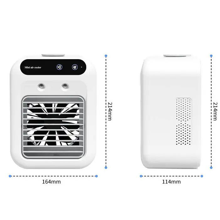 Usb Rechargeable Air Conditioner, Portable, Battery, Plastic - detail 12