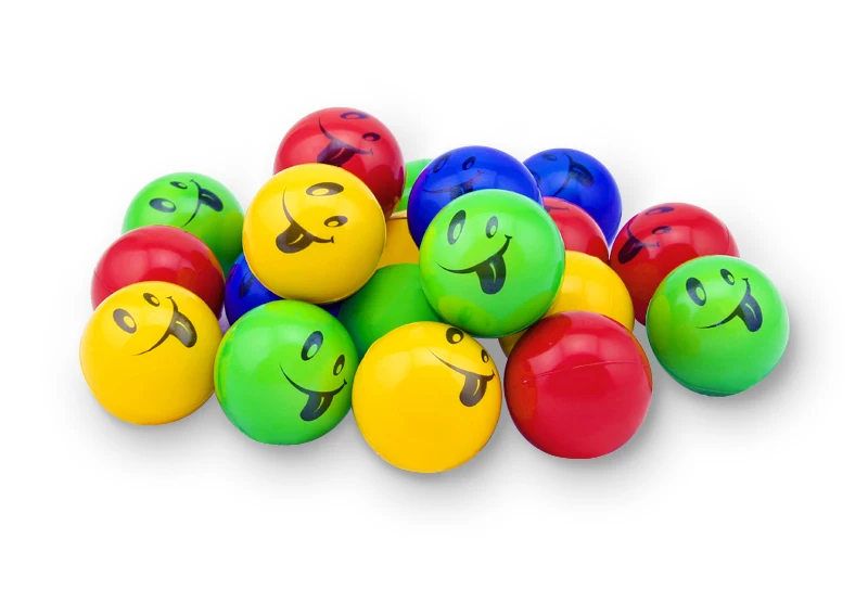 round smiley face pu foam anti fidget toy stress ball - buy