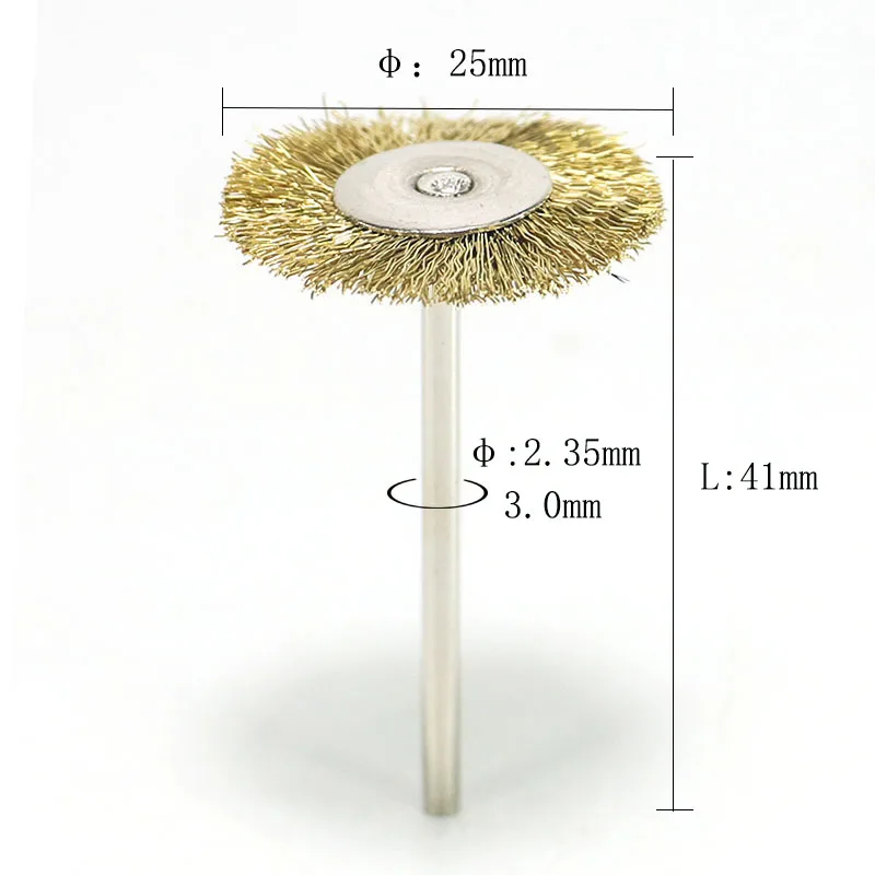 metal buffing wheel Brass wire brush For Electric grinder accessories Brass wire buffing wheel
