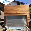 Ce Approved Remote Controlled Automatic Sectional Overhead Sandwich Garage Door with Windows and Passing Door