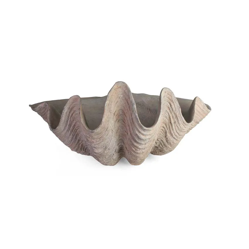 Clam Shell Ocean Ornaments Giant Indoor Planter for Garden Decor Artificial Resin Home Decoration manufacture