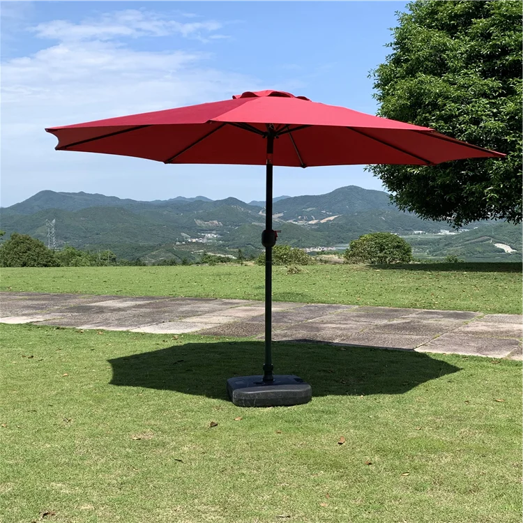 Parasol Steel Frame Garden Waterproof Polyester Patio Outdoor Umbrella