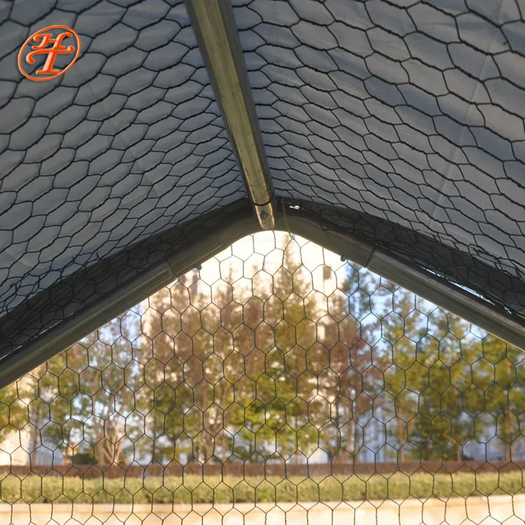 Outdoor Metal Hexagonal Wire Mesh Chicken Cage Hen Coop 