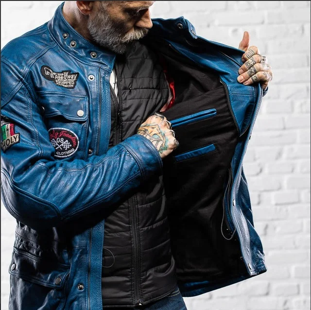 Jacket In Leather Italian Design Holyfreedom Quattro Royal Evolution ...