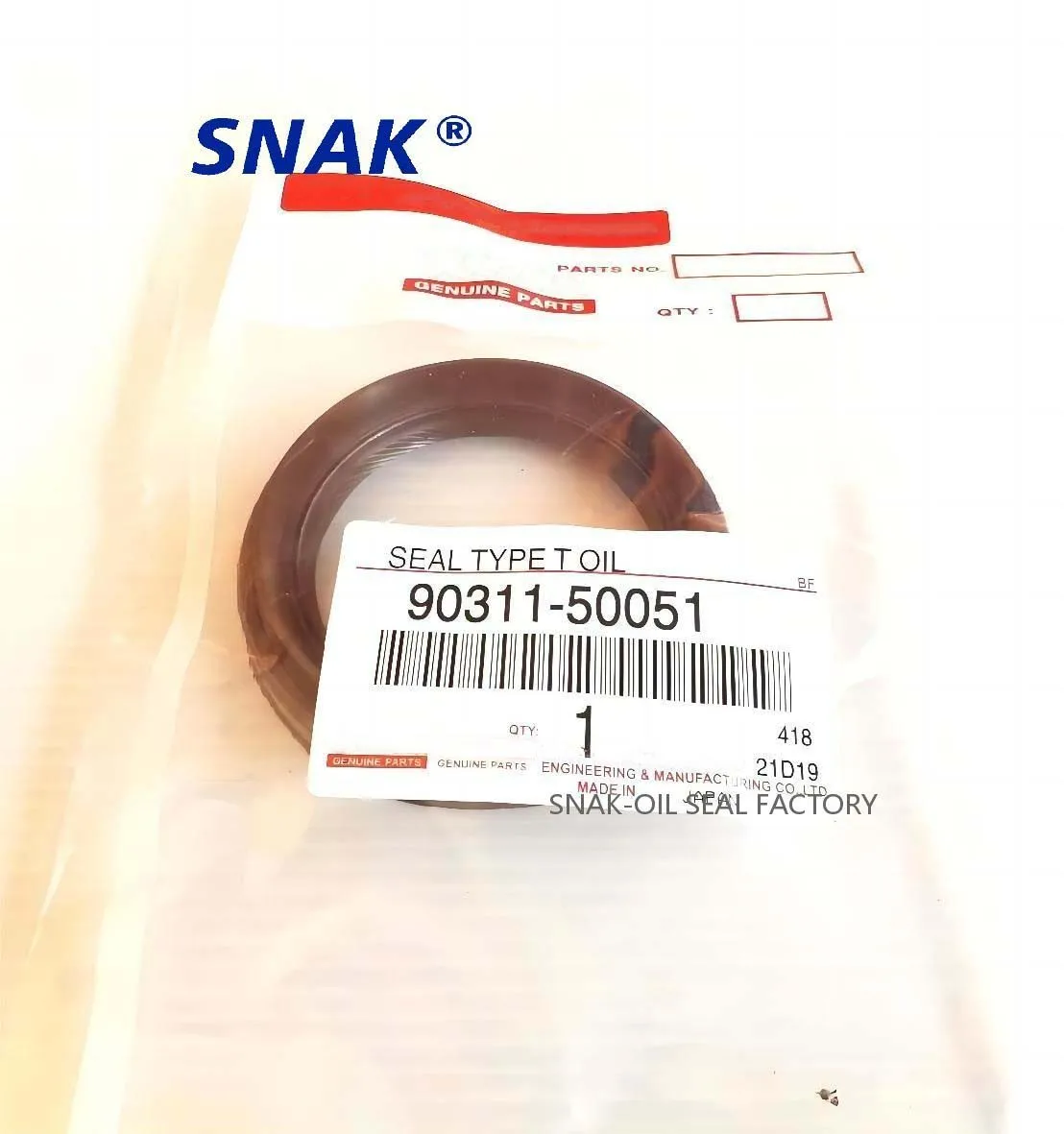 SNAK Genuine Toyota 90311-50051 Front Crank Shaft Oil Seal for