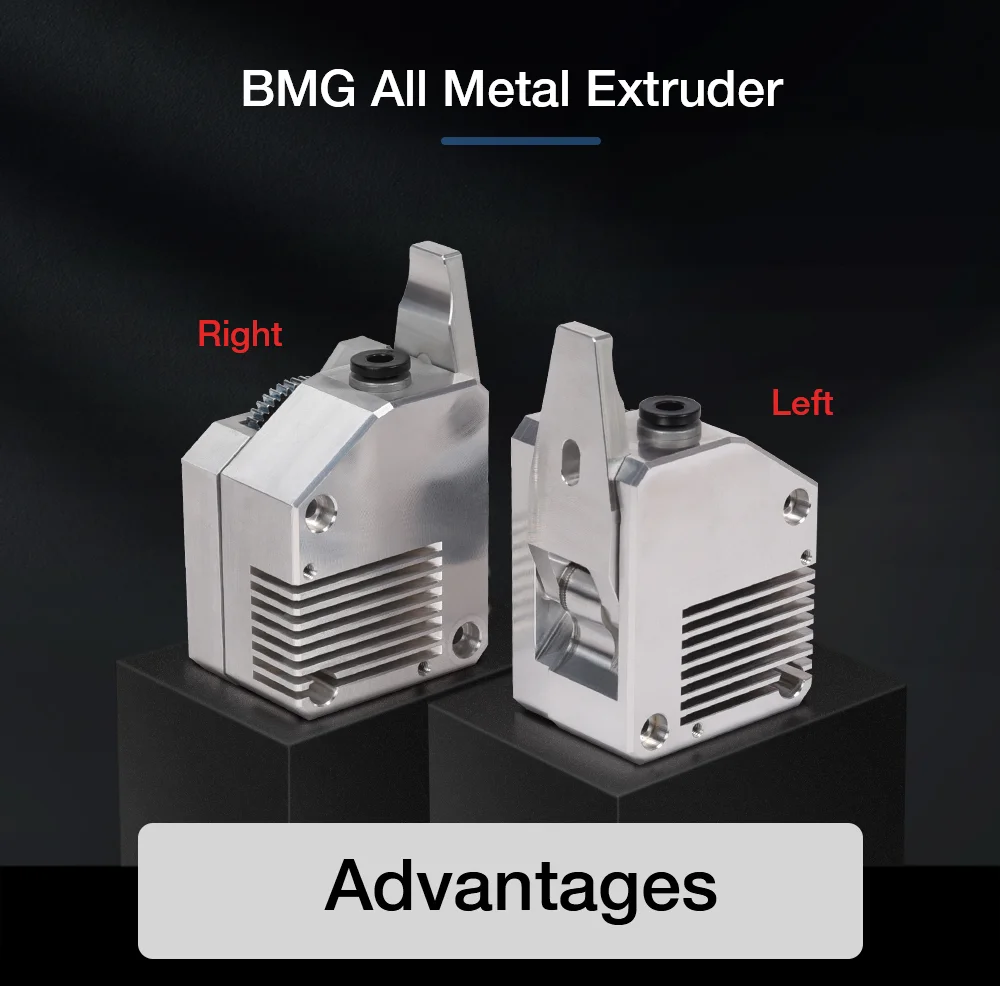BIQU High Quality Dual Gear All Metal BMG Extruder Bowden Dual Drive Extruder For 3d Printer Mk8 CR10 Prusa I3 Ender 3