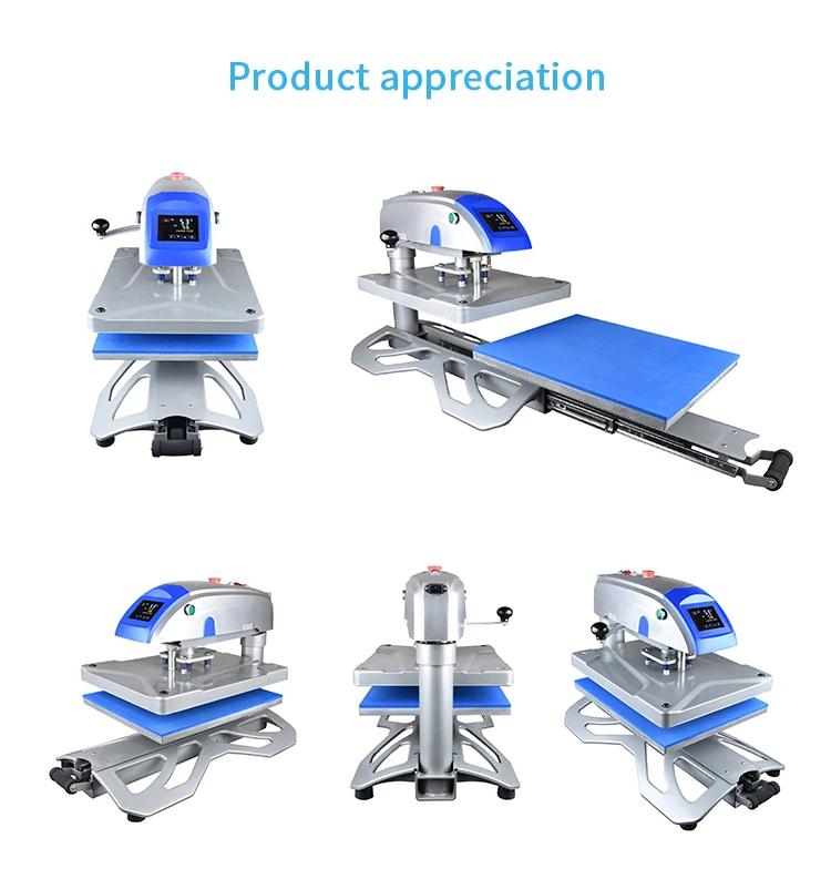 Electric Automatic Tshirt Heat Transfer Printing Machine 16x20 Swing