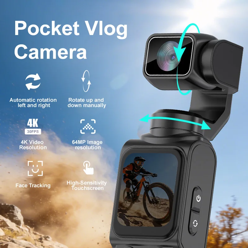 Canon PowerShot V1 vlogging setup with flip screen and directional mic