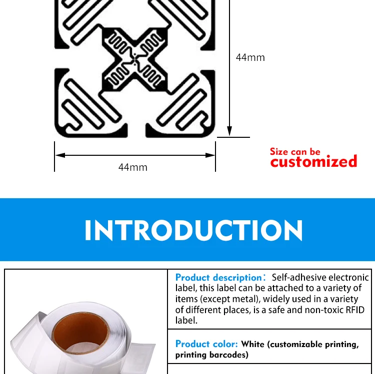 UHF rfid windshield tag for vehicle with 3M adhesive