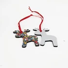 New Arrival Sublimation Christmas Tree Decoration MDF Xmas Ornament
