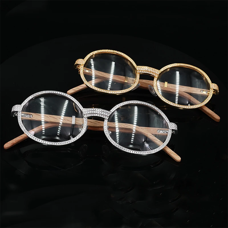 New Arrival Cool Rock Roll Hip Hop Sunglasses Lab Diamond Fully Iced ...