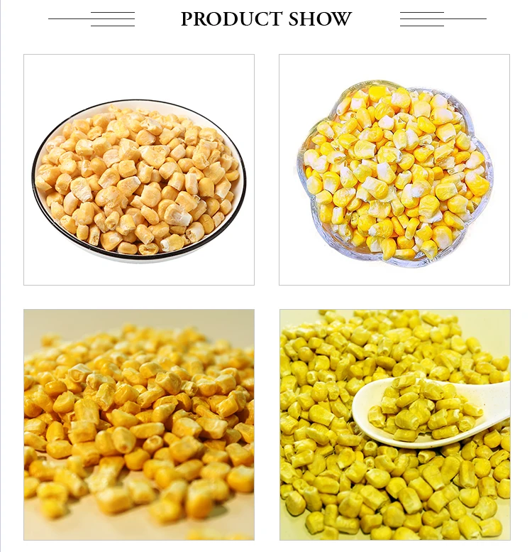 2020 best selling healthy vegetable instant food convenient freeze dried corn