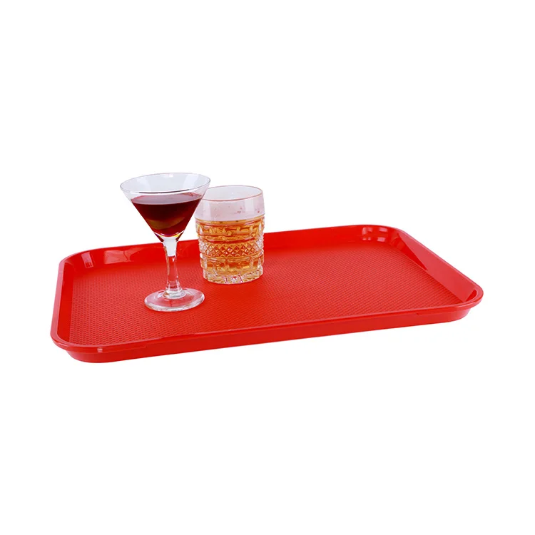 Rectangle Plastic Nonslip Restaurant Fast Food Tary Tray For