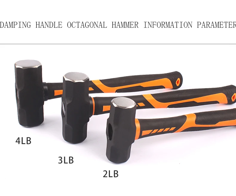 Building Construction 24lb Sledge Hammer Heavy Duty Onepiece