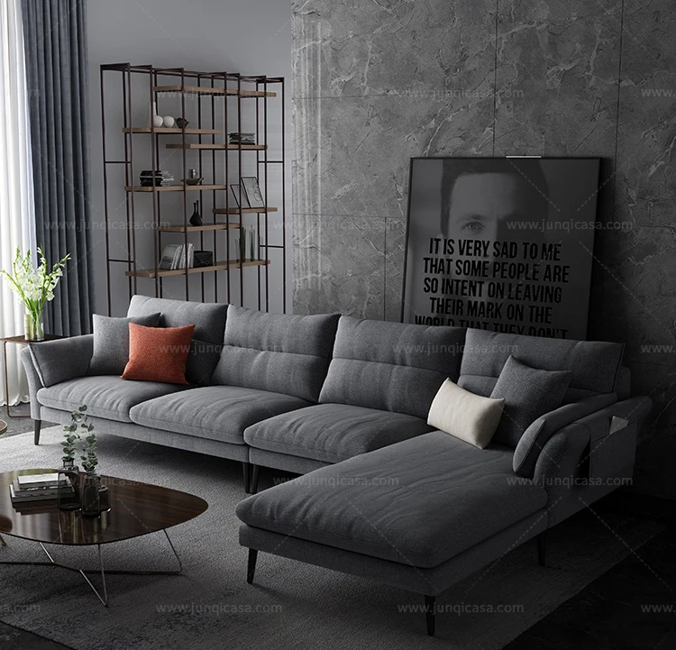 Fabrika Doğrudan Mikrofiber Oturma Odası Mobilya Modüler Kumaş Koltuk