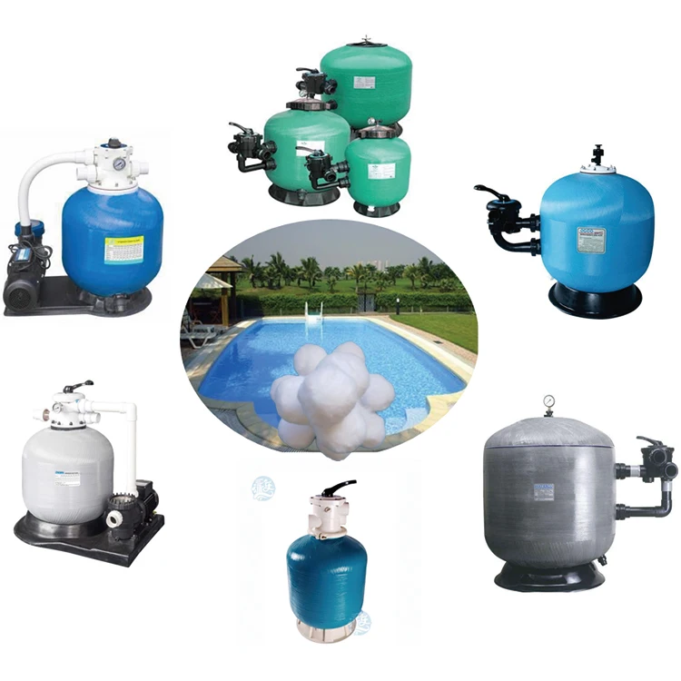 Alternative to Sand and Glass Fiber Material Filter Ball for Swimming Pool