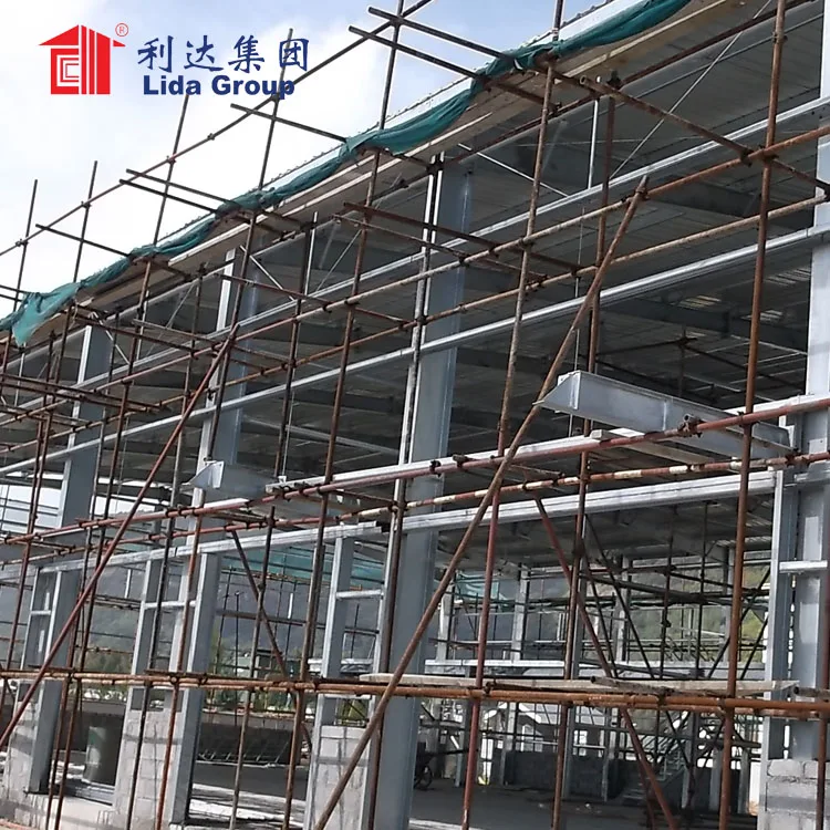 Low cost cheap Insulated prefabricated pre engineered steel construction structures office building steel workshop