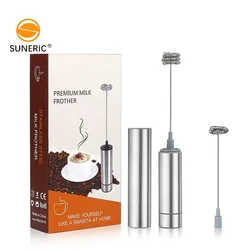 Hot Sale Stainless Steel Milk Foamer Coffee Cappuccino Automatic Electric Milk Frother Handheld