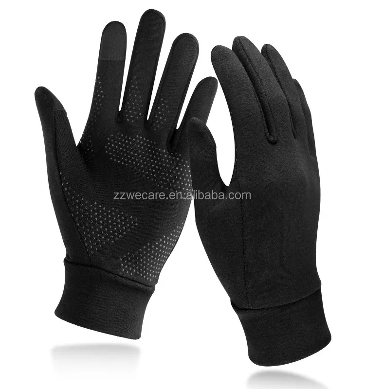 Black Winter Thermal Outdoor Daily Anti Slip Touch Screen Sport Fishing Bicycle Camping Gloves