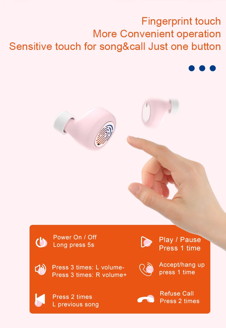 Amazon top seller wireless bluetooh headphone TWS marcaron portable earbuds TW15 - ANKUX.COM
