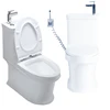 one piece toilet shattaf attached water closet combined sink bath wc china sanitary shower toilet pan female hand free closet