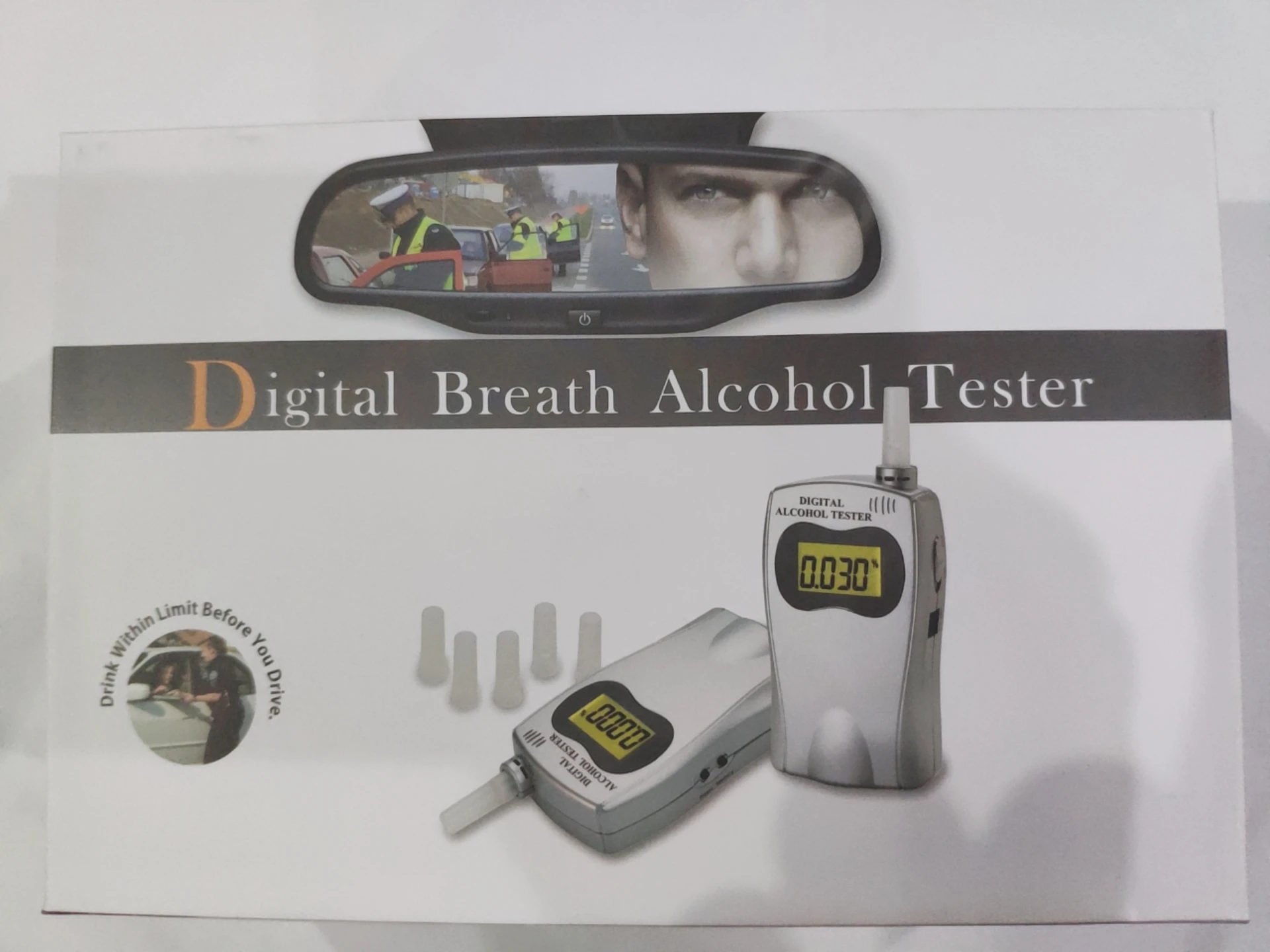 Disposable Prfossional Breathalyzer Breath Alcohol Tester Detector Car