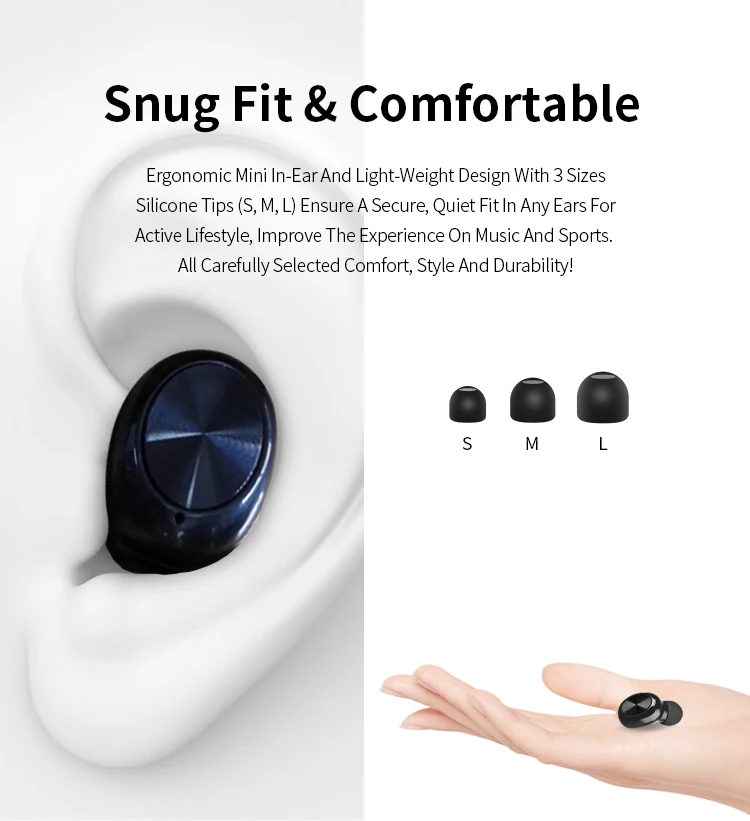 In-ear Earbuds Wireless Waterproof Tws Bluetooths Stereo Earbuds For Wholesale - ANKUX.COM