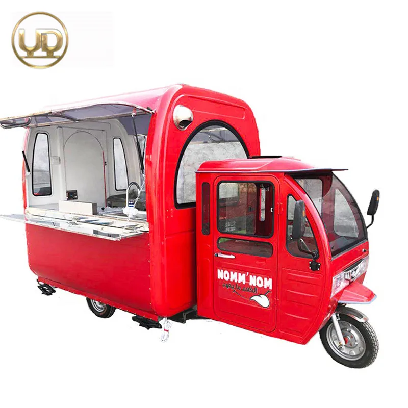 Brand New Decorative Trolley Cart /motor Tricycle Food Cart Vending
